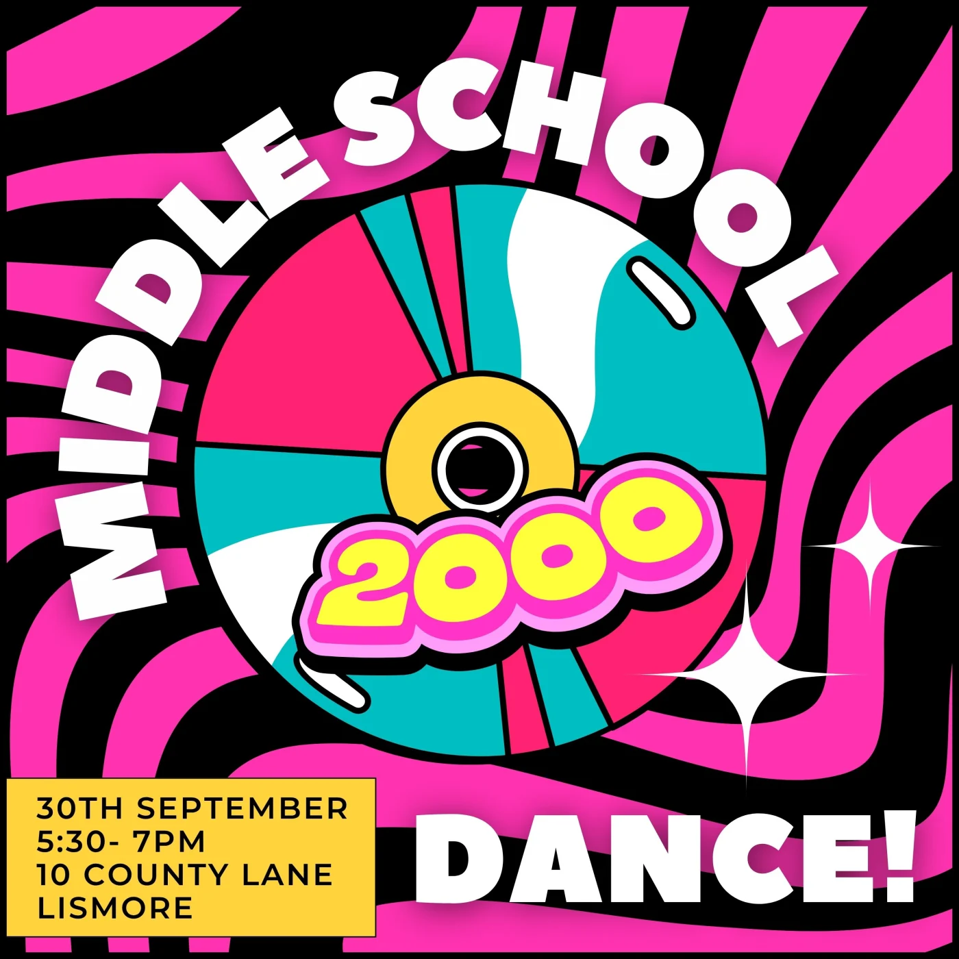 Middle School Dance - Wed 30th September 5:30pm
